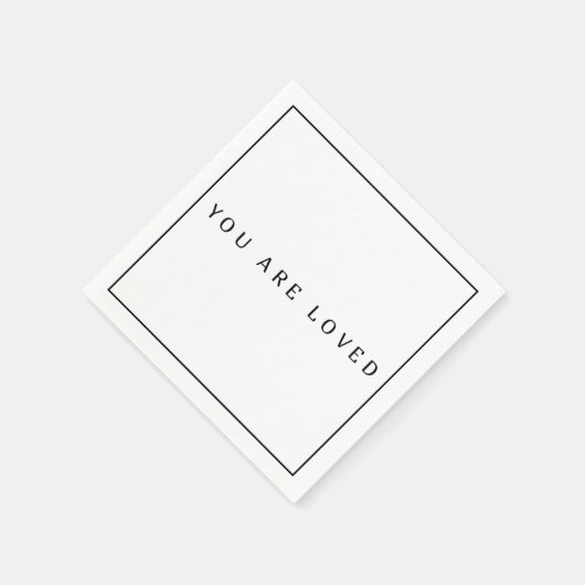 Serviette En Papier Mouchoirs en papier aimés, cocktail standard (Coin)