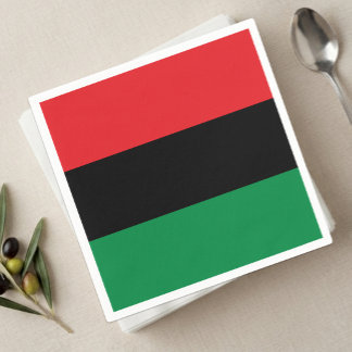 Serviette En Papier Mouchoirs en papier Drapeau Panafricain, BLM, Symb