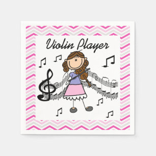 Serviette En Papier Mouchoirs en papier Joueuse de violon en bâtonnets