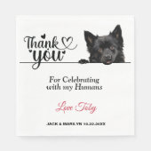 Serviette En Papier Mouchoirs en papier pour chien Schipperke (Devant)