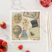 Serviette En Papier Mouchoirs en papier romantiques victoriens vintage (En situation)