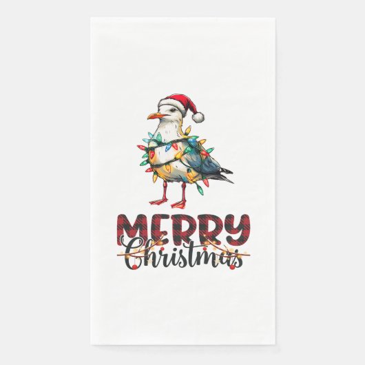Serviette En Papier Mouette marine Mouette marine Oiseau de mer Noël C (Devant)