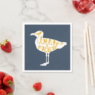 Serviette En Papier Mouette   Sauvage Et Libre