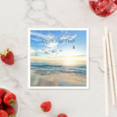 Serviette En Papier Mouettes de plage du matin (En situation)