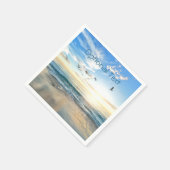 Serviette En Papier Mouettes de plage du matin (Coin)