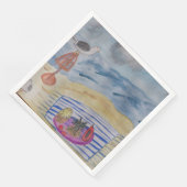 Serviette En Papier Mouettes sur la plage (Coin)