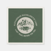Serviette En Papier Mountain Camping Week-end Bachelorette (Devant)
