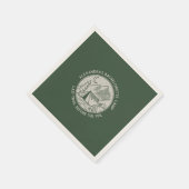 Serviette En Papier Mountain Camping Week-end Bachelorette (Coin)