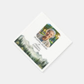 Serviette En Papier Mountains and Trees Celebration Of Life Funeral (Coin)
