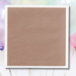 Serviette En Papier Mousse au Moka Couleur Uni Tendance Élégante