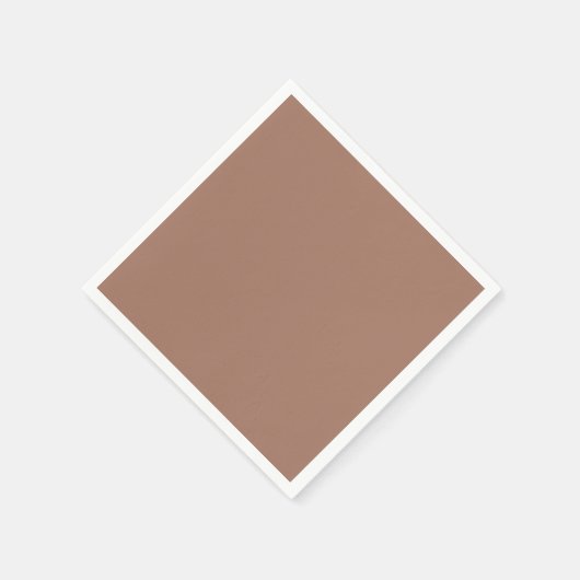 Serviette En Papier Mousse Mocha couleur solide (Coin)