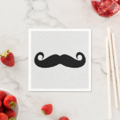 Serviette En Papier Moustache (En situation)