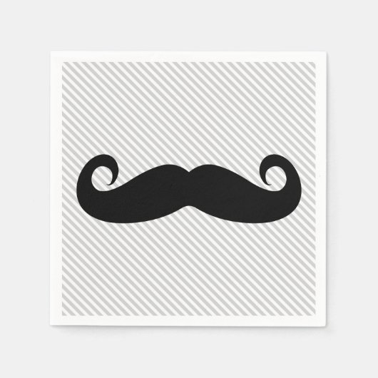 Serviette En Papier Moustache (Devant)