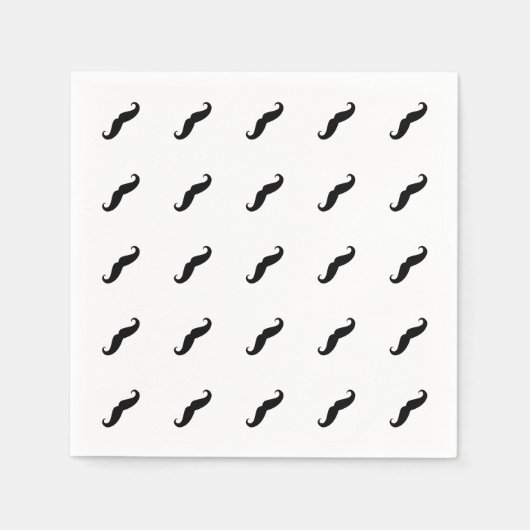 Serviette En Papier Moustache (Devant)