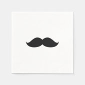 Serviette En Papier Moustache noire mignonne (Devant)
