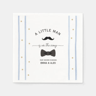 Serviette En Papier Moustache Un petit homme est en route
