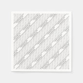 Serviette En Papier Moustache Vous Une Question Mood Stripe (Devant)