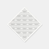 Serviette En Papier Moustache Vous Une Question Mood Stripe (Coin)