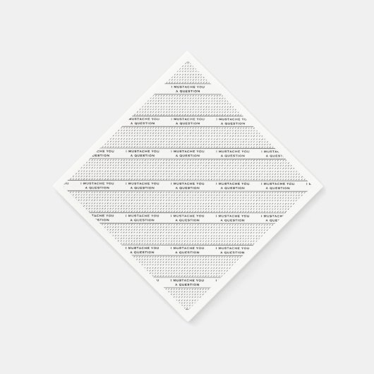 Serviette En Papier Moustache Vous Une Question Mood Stripe (Coin)