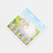 Serviette En Papier Mouton souriant (Coin)