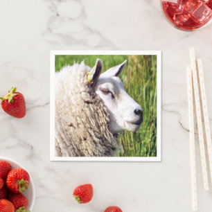 SERVIETTE EN PAPIER MOUTONS MIGNONS