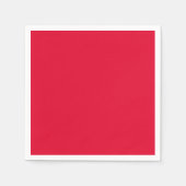 Serviette En Papier Moyenne Pomme bonbon Rouge Couleur solide (Devant)