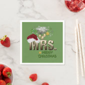 Serviette En Papier MRS. Premier Noël (En situation)