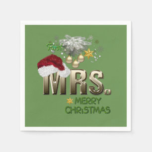 Serviette En Papier MRS. Premier Noël