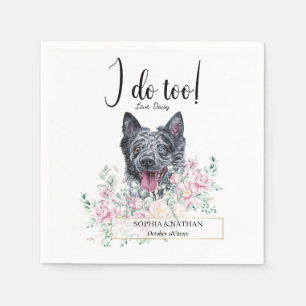 Serviette En Papier Mudi Chien Mariage Cocktail Serviettes