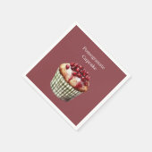 Serviette En Papier Muffin à la grenade (Coin)