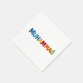 Serviette En Papier MUHAMMAD Nom dans le Motif Crochet animé (Coin)