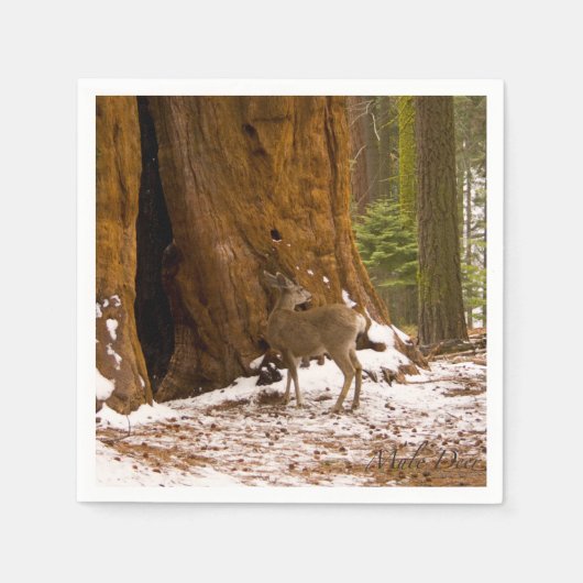 Serviette En Papier Mule Deer (Devant)