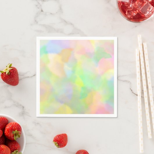 Serviette En Papier Multi Pastels (En situation)