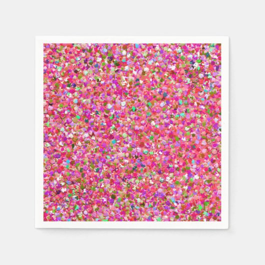 Serviette En Papier Multicolor Modern Modern Grit Glitter #4 (Devant)