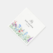 Serviette En Papier Multihued Wildflower Baby Shower Celebration (Coin)