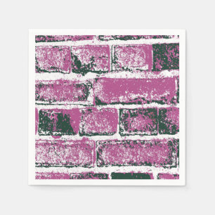 SERVIETTE EN PAPIER MUR BRICK