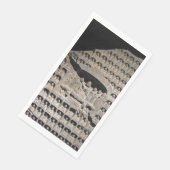 Serviette En Papier Mur de bouddha gris (Coin)