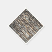 Serviette En Papier Mur en brique gris (Coin)
