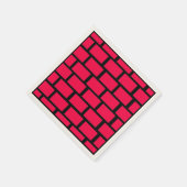 SERVIETTE EN PAPIER MUR EN BRIQUE ROUGE (Coin)