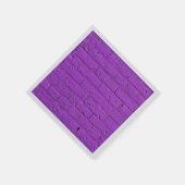 Serviette En Papier Mur en brique violet peint (Coin)