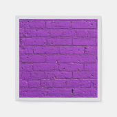 Serviette En Papier Mur en brique violet peint (Devant)