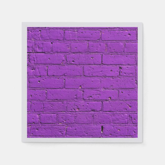 Serviette En Papier Mur en brique violet peint (Devant)