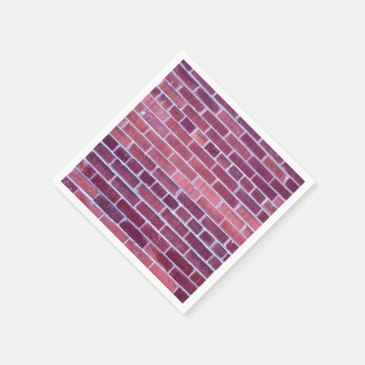 Serviette En Papier Mur en briques rougeâtres (Coin)