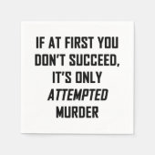 Serviette En Papier Murder (Devant)