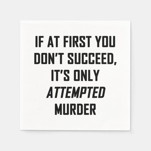 Serviette En Papier Murder (Devant)