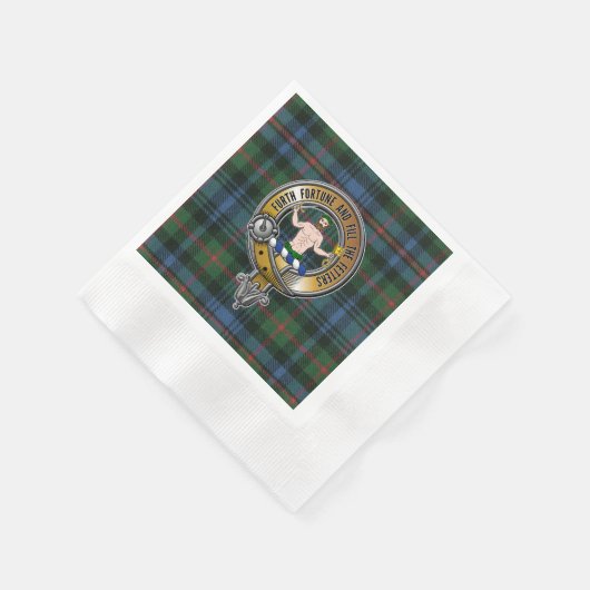 Serviette En Papier Murray Atholl Tartan & Badge (Coin)
