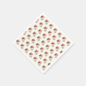 Serviette En Papier Mushroom Baby Shower  (Coin)