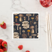 Serviette En Papier Mushrooms sauvages (En situation)