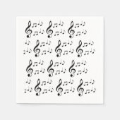 Serviette En Papier "Music Notes" Papier Napkins (Devant)