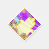 Serviette En Papier Musical Hemsa Bar Bat mitzvah Table Numéro de sièg (Coin)